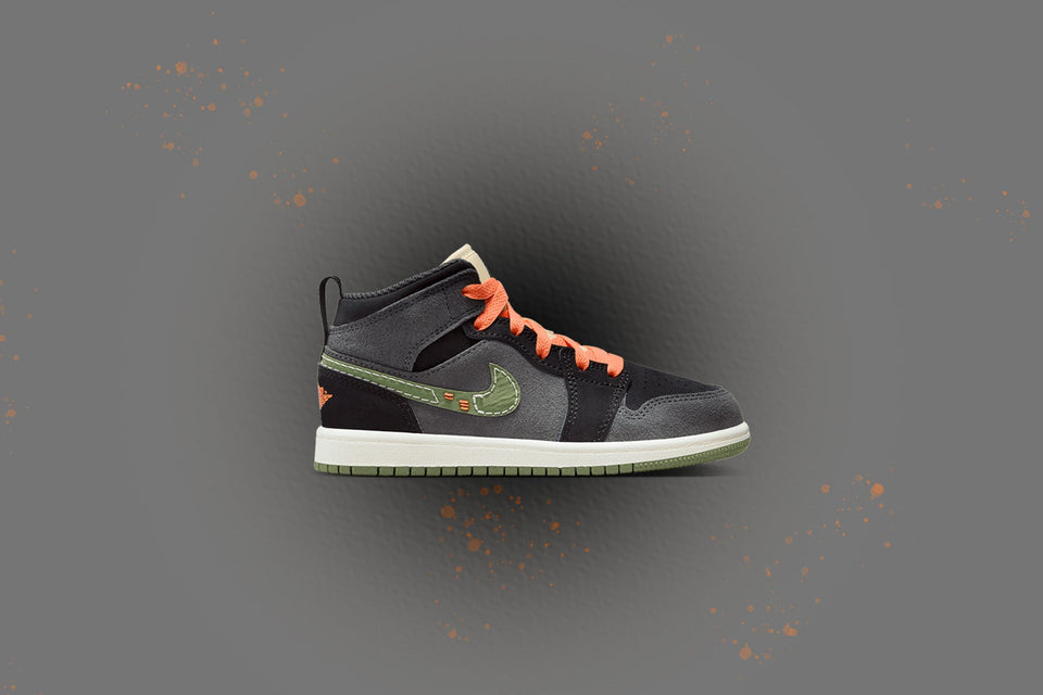 Jordan 1 Mid SE Craft (PS) - Anthracite/Sky J Light Olive/Black