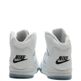 Air Jordan 5 Retro 'White Metallic' (PS) - White/Black/Metallic Silver