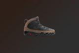 Jordan 9 Retro (PS) - Black/True Red/Light Olive