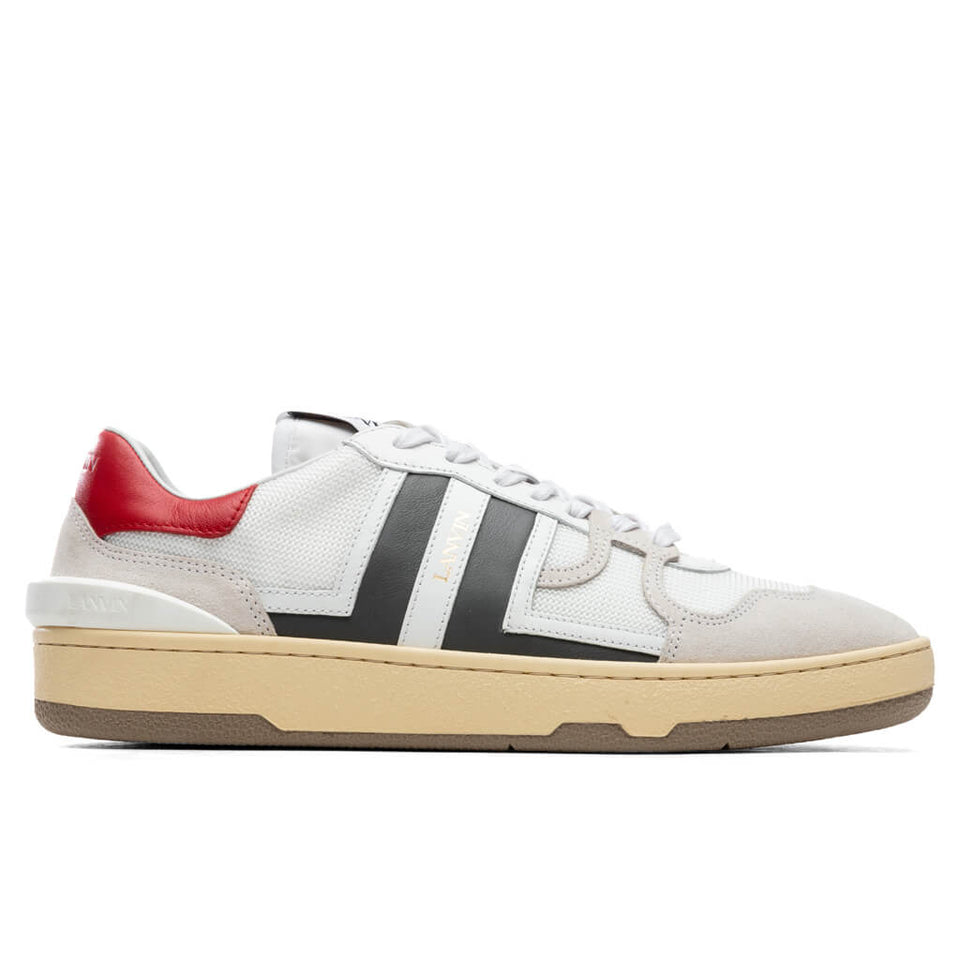 Clay Low Top Sneakers - White/Grey
