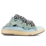 Curb Mules - Pale Blue