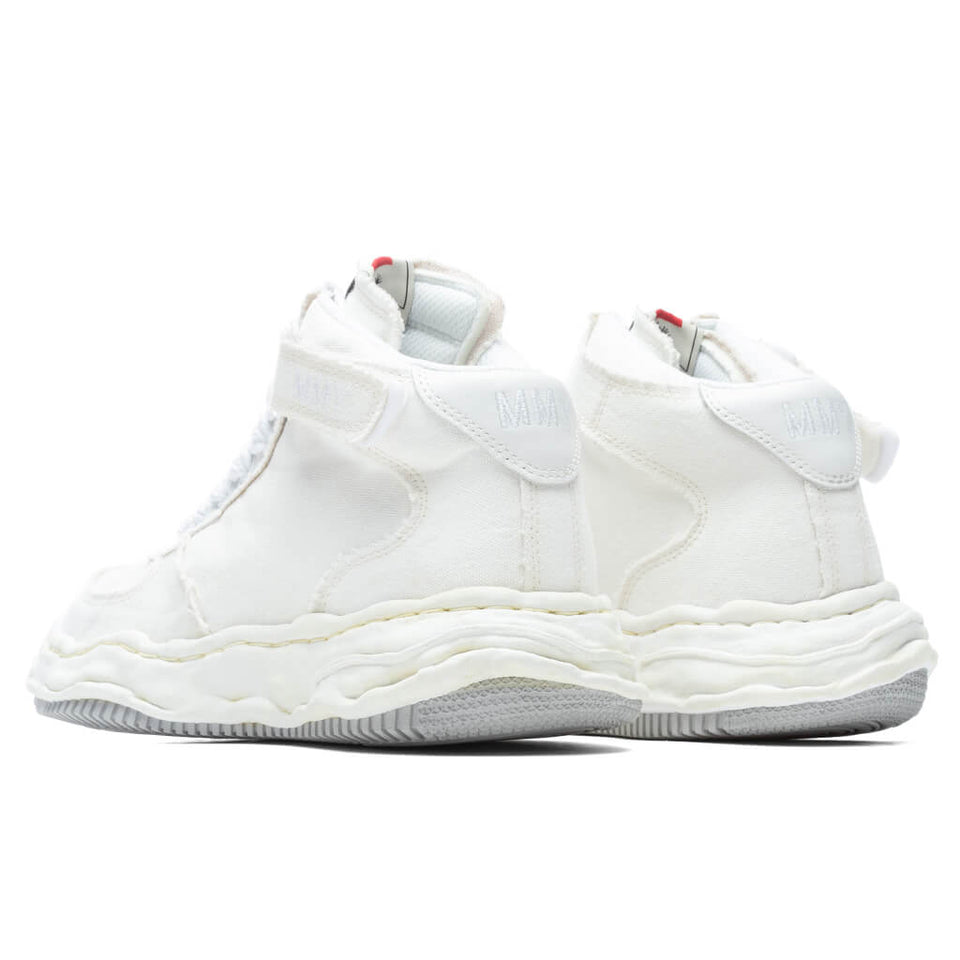 Wayne High OG Sole Washed Canvas Sneaker - White