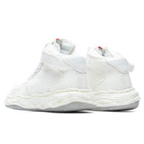 Wayne High OG Sole Washed Canvas Sneaker - White
