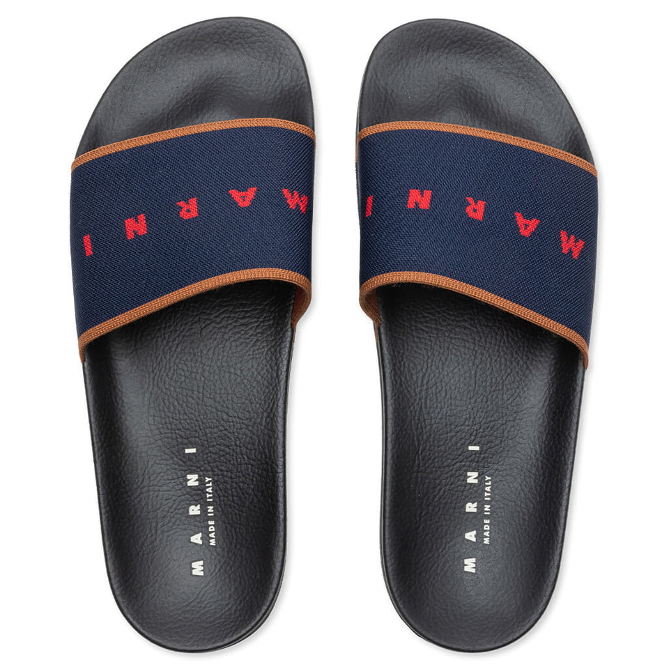 Sandal - Blue Marine/Maroon Red