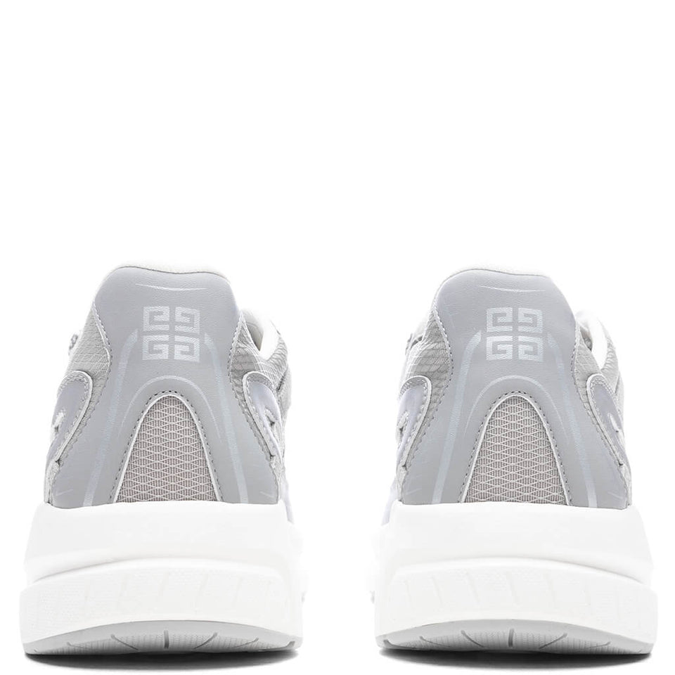 NFNTY-52 Suede and Mesh Sneakers - Light Grey