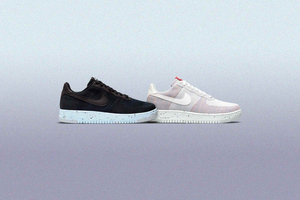 Air Force 1 Crater Flyknit - Wolf Grey/White