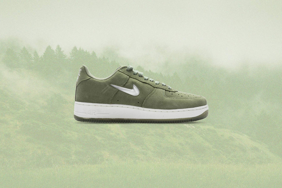 Air Force 1 Low Retro Green Suede - Oil Green/Summit White