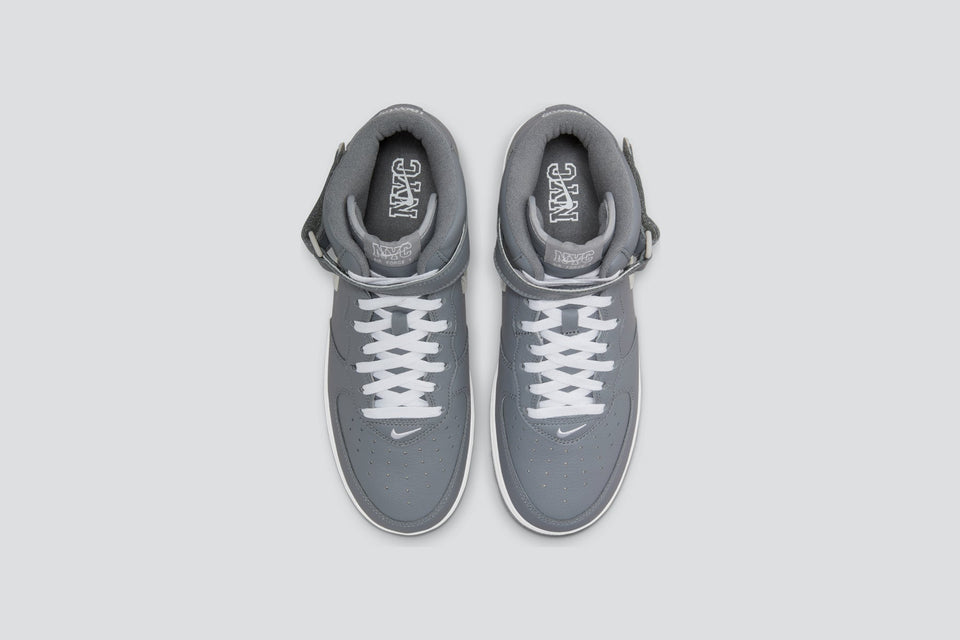 Air Force 1 Mid Jewel 'NYC Cool Grey' - Cool Grey/Metallic Silver