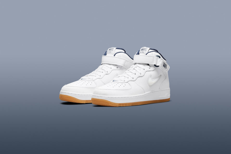Air Force 1 Mid Jewel 'NYC'- White/Midnight Navy
