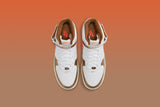 Air Force 1 Mid QS "Ale Brown" - White/Total Orange/Ale Brown