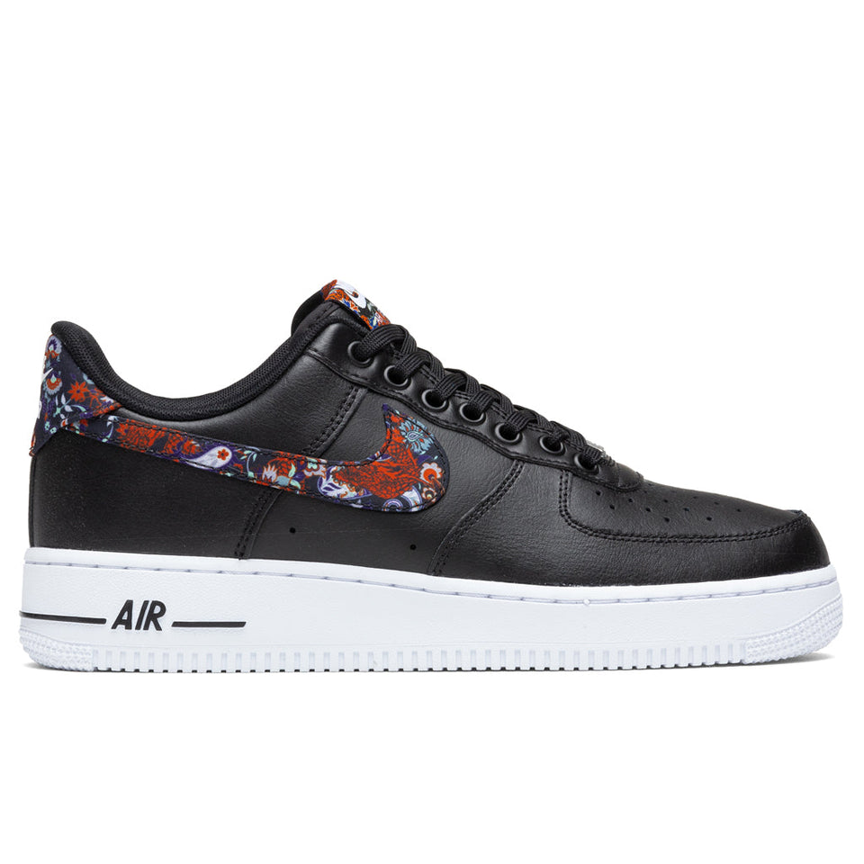 Air Force 1 '07 "Fabric Swoosh" - Black/White