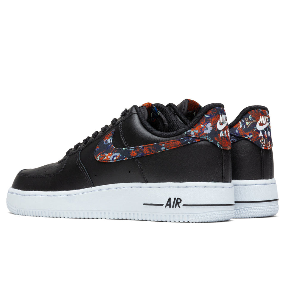 Air Force 1 '07 "Fabric Swoosh" - Black/White