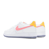 Air Force 1 (GS) - White/Coral Chalk/Laser Orange