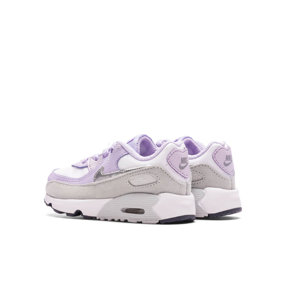 Air Max 90 (TD) - White/Metallic Silver/Violet Frost