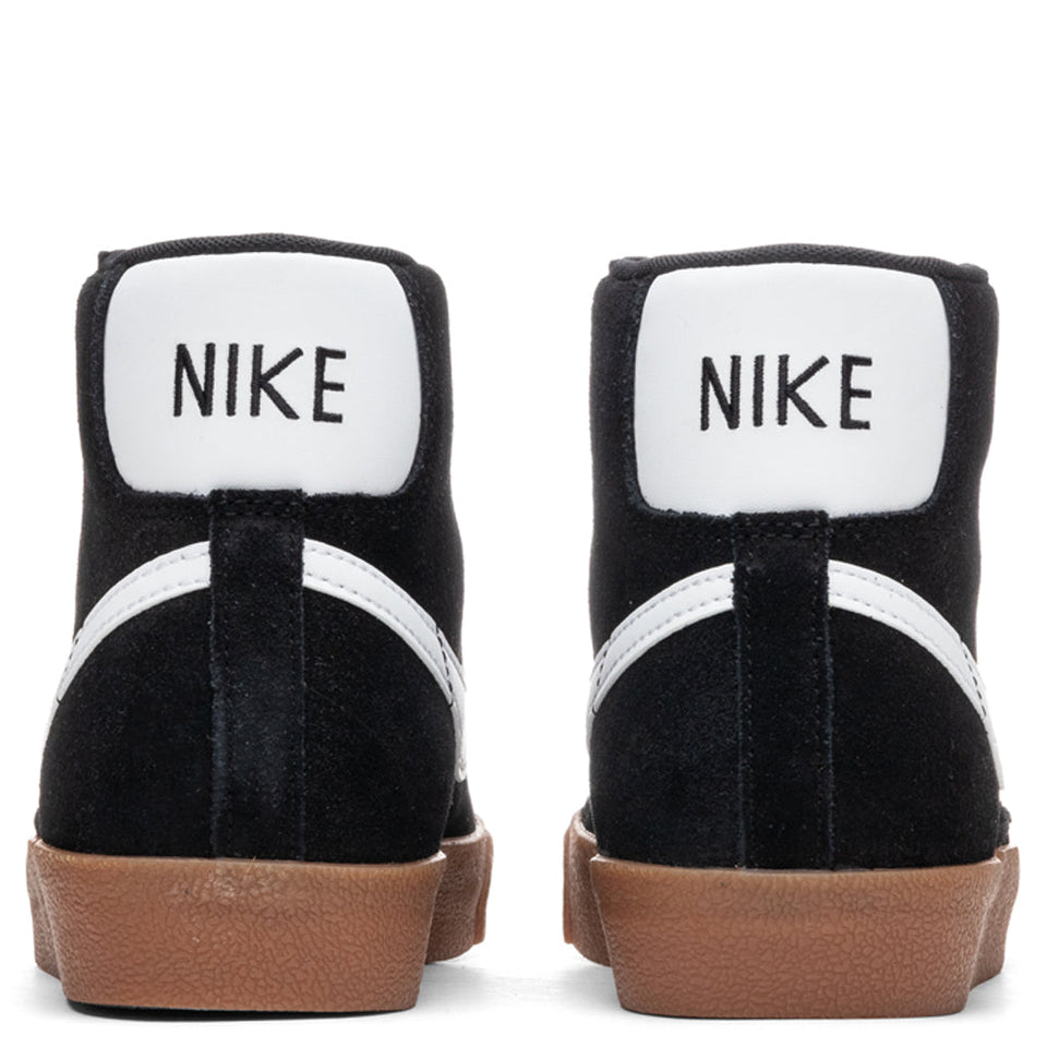 Women's Blazer Mid '77 Suede - Black/White/Gum Medium Brown/Total Orange
