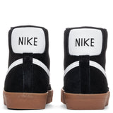 Women's Blazer Mid '77 Suede - Black/White/Gum Medium Brown/Total Orange