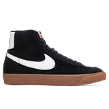Women's Blazer Mid '77 Suede - Black/White/Gum Medium Brown/Total Orange