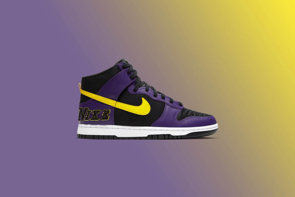 Dunk Hi Premium EMB - Black/Opti Yellow/Court Purple