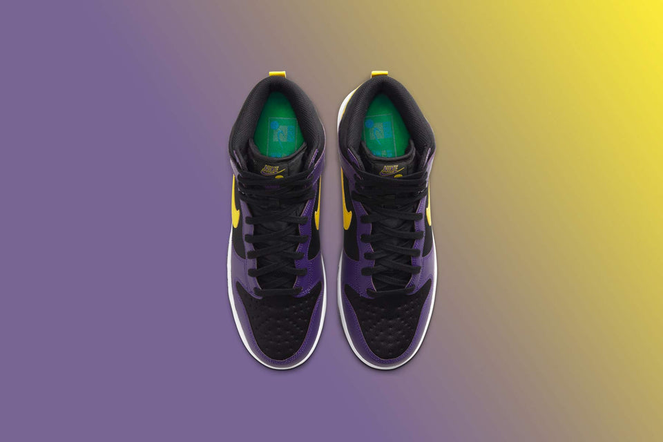 Dunk Hi Premium EMB - Black/Opti Yellow/Court Purple