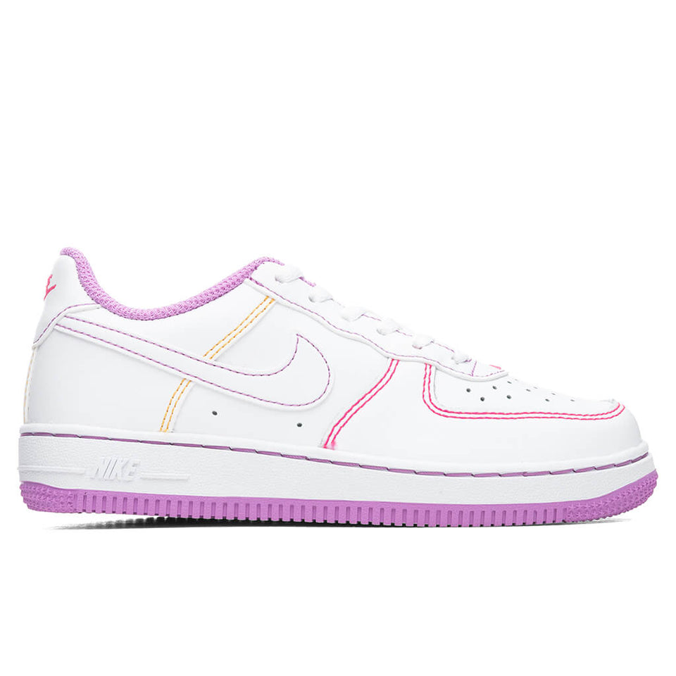 Force 1 (PS) - White/Fuchsia Glow