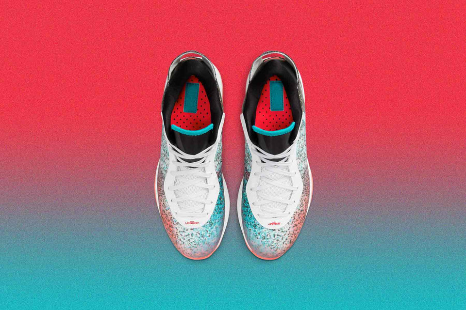 Lebron 8 V2 Low QS 'Miami Nights'- White/Solar Red