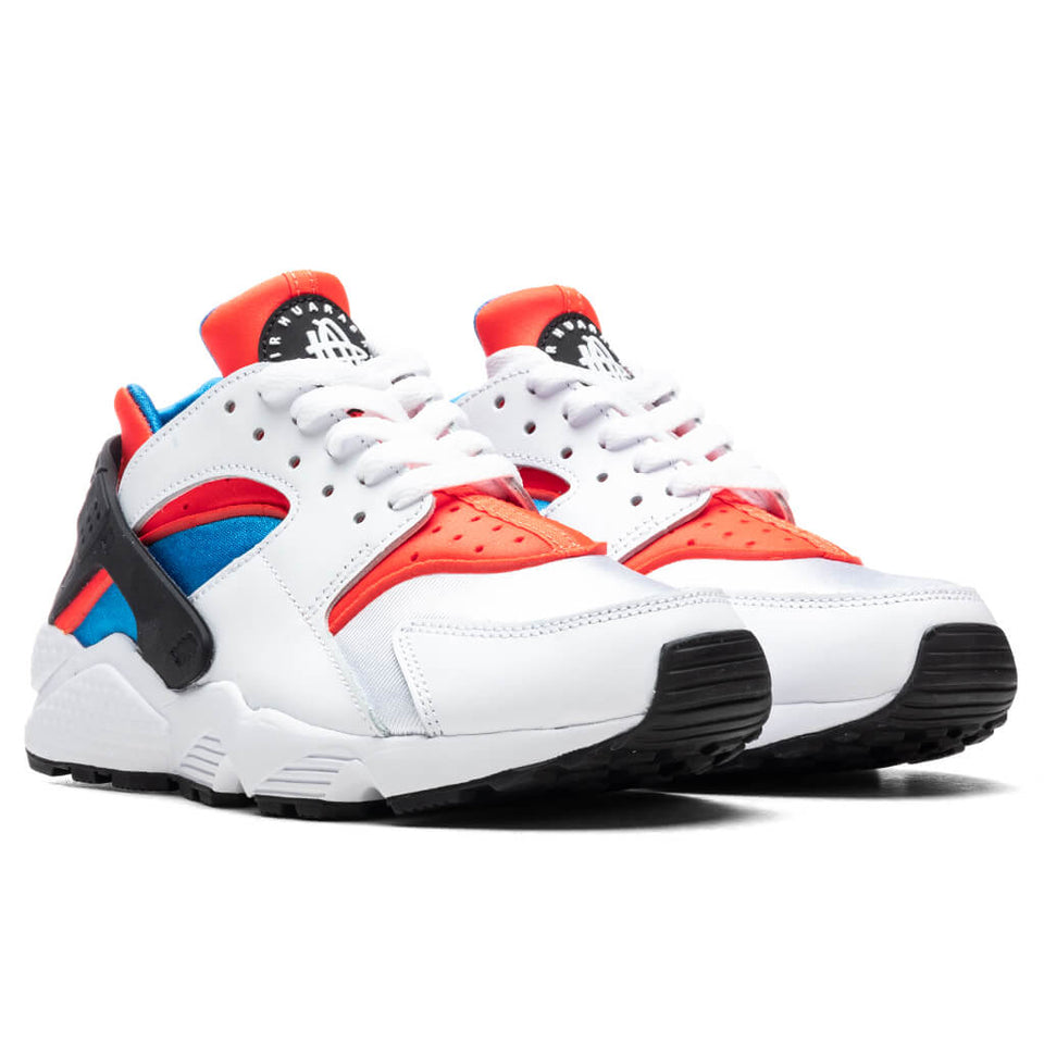 Women's Air Hurache - White/Bright Crimson/Photo Blue