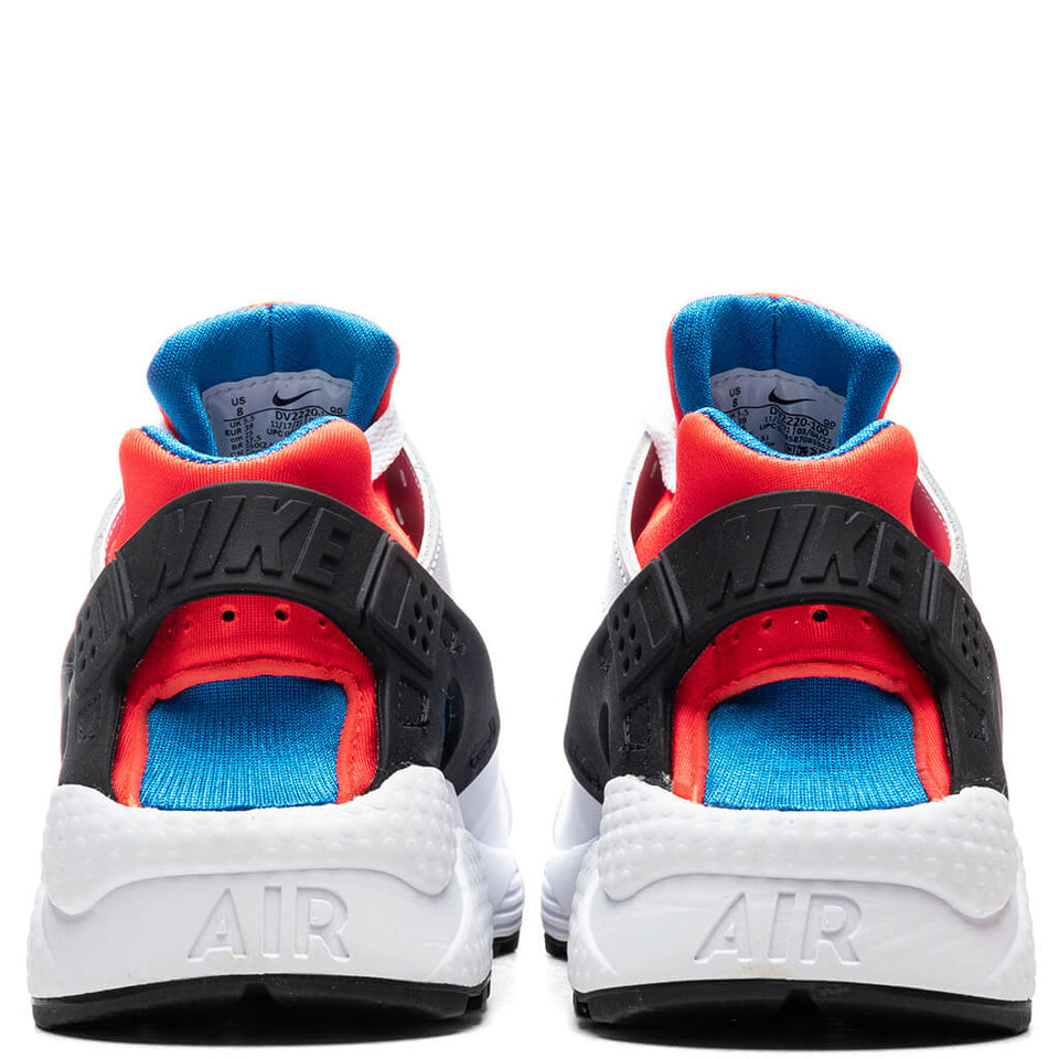 Women's Air Hurache - White/Bright Crimson/Photo Blue