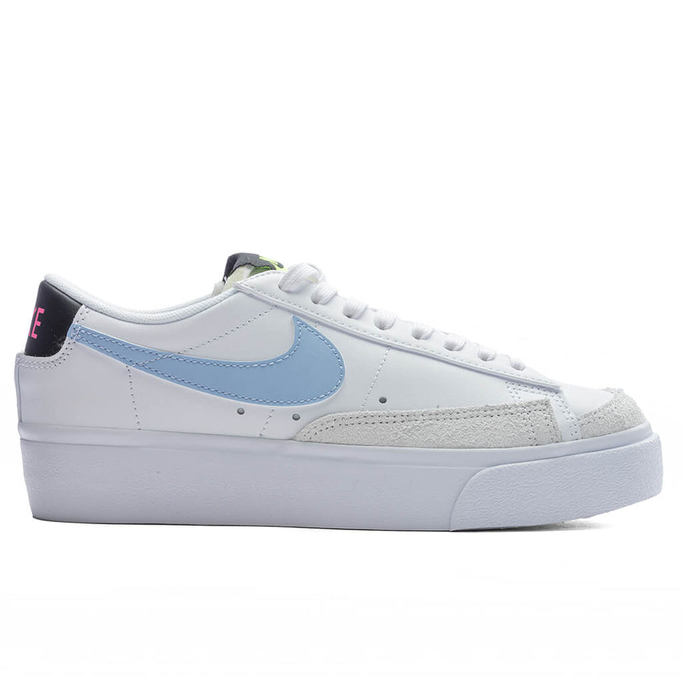 Women's Blazer Low Platform - White/Cobalt Bliss/Violet