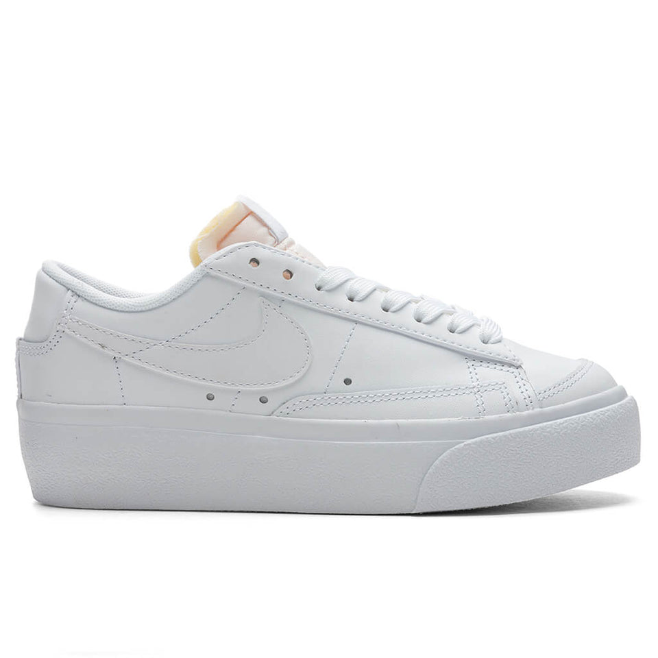 Women's Blazer Low Platform - White/White/White