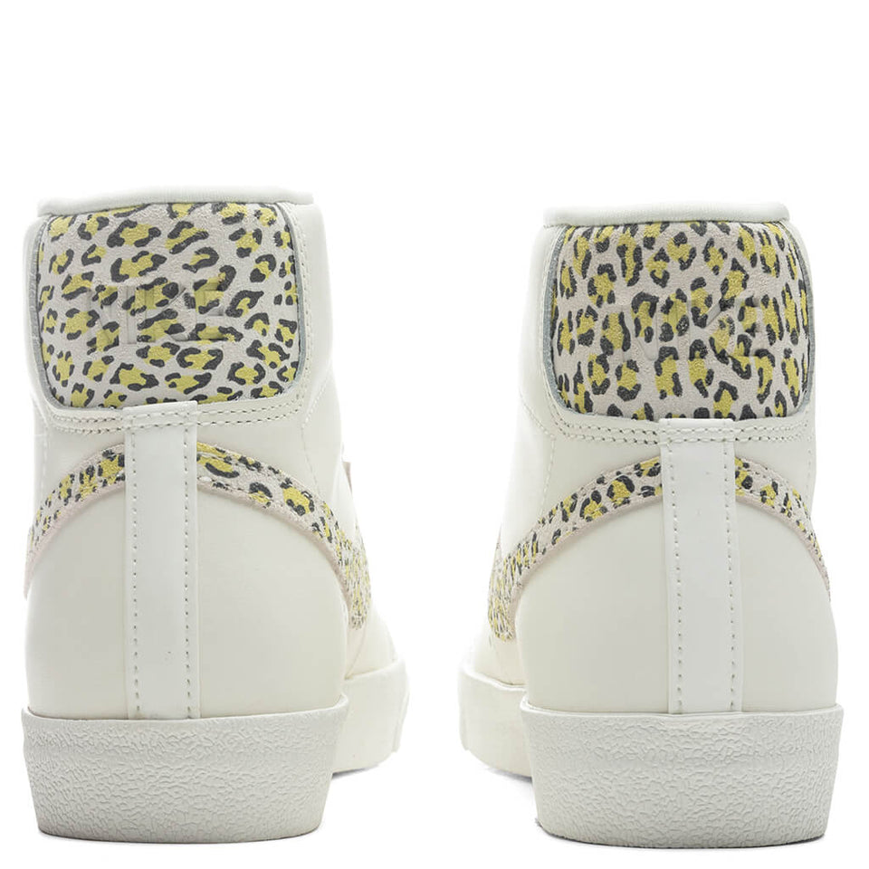 Women's Blazer Mid '77 SE 'Leopard' - Sail/Light Lemon Twist