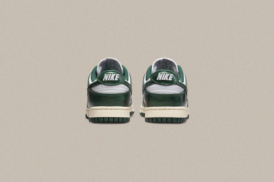 Women's Dunk Low `Vintage Green` - White/Pro Green/Coconut Milk