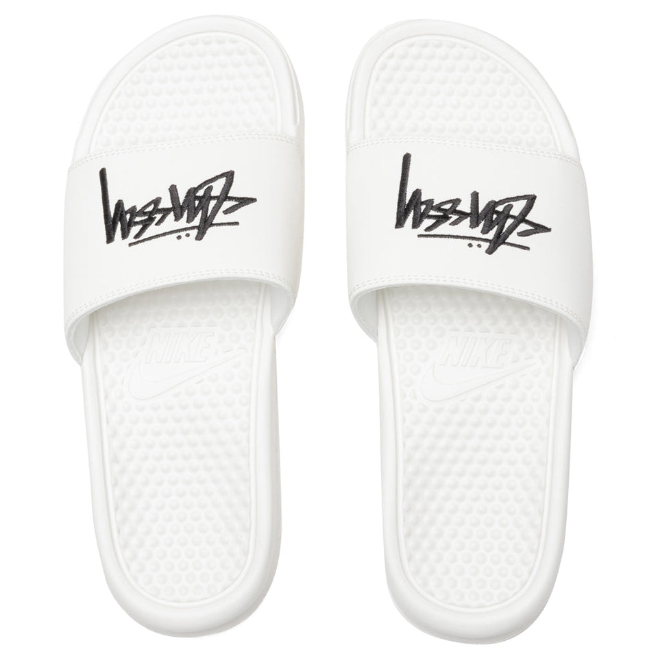 Nike x Stussy Benassi - Sail/Black