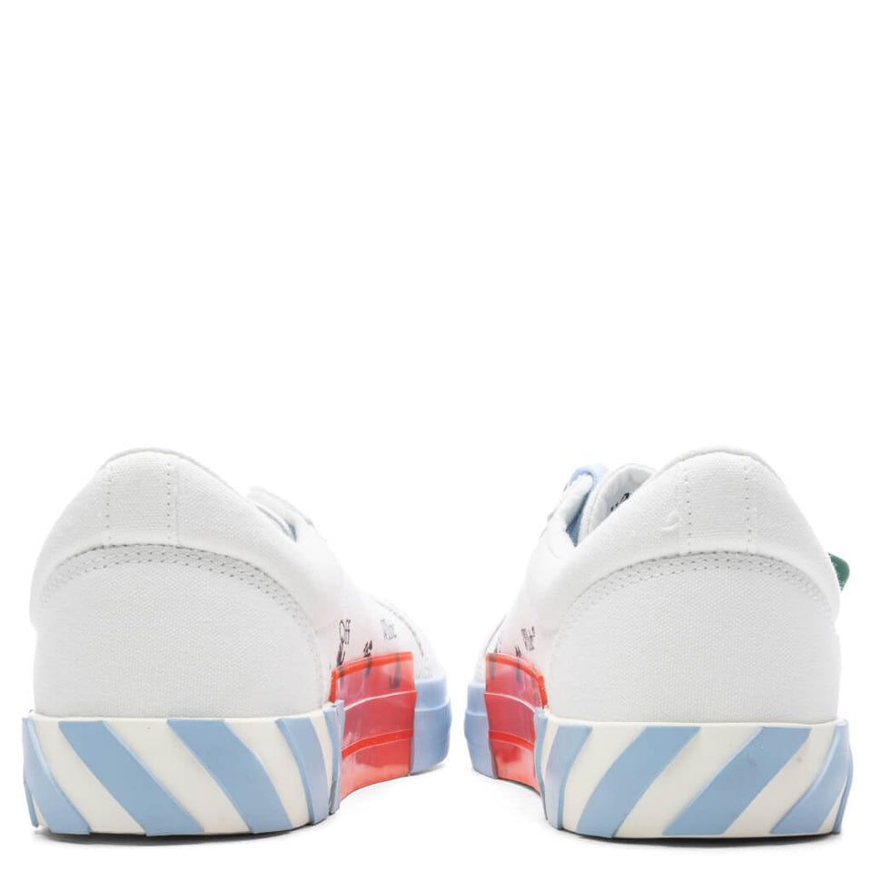 Low Vulcanized Canvas - White/Light Blue