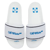 Towel Embroidery Slider - Blue/White