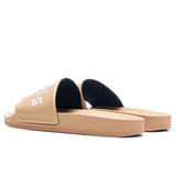 Pool Slider - Brown/White