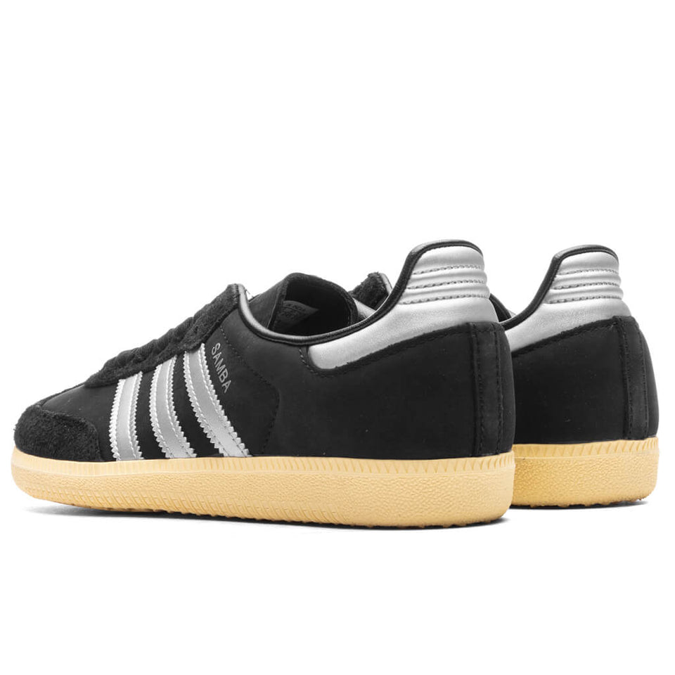 Women's Samba OG - Core Black/Matte Silver/Almost Yellow