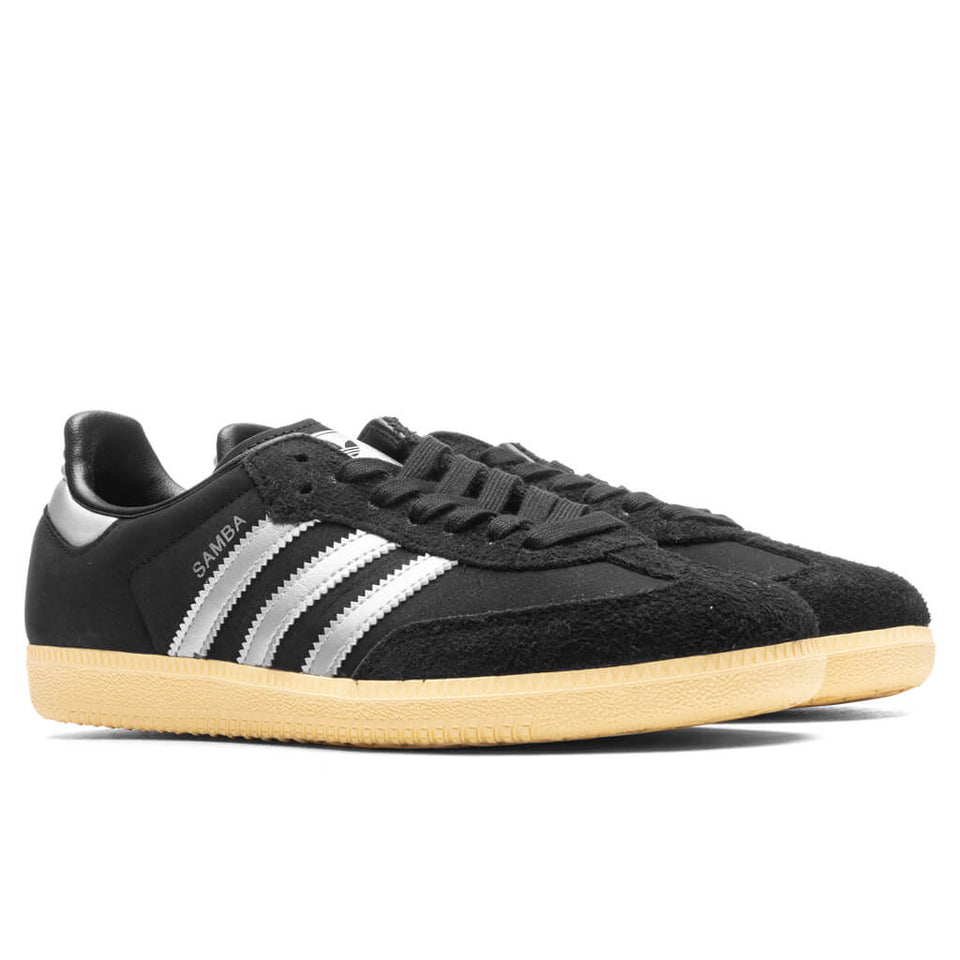 Women's Samba OG - Core Black/Matte Silver/Almost Yellow