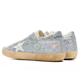Women's Super-Star Lurex Pagliuzza Sneakers - Iridescent Silver/Yellow