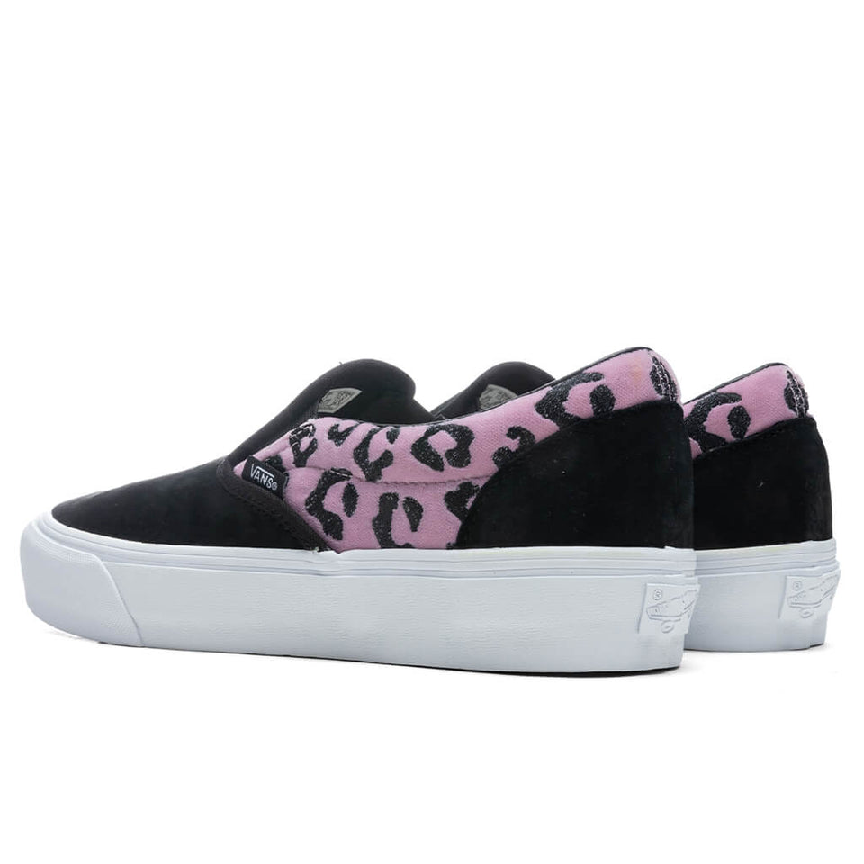 Classic Slip-VLT LX "Velvet Animal" - Mauve Lepard/Black
