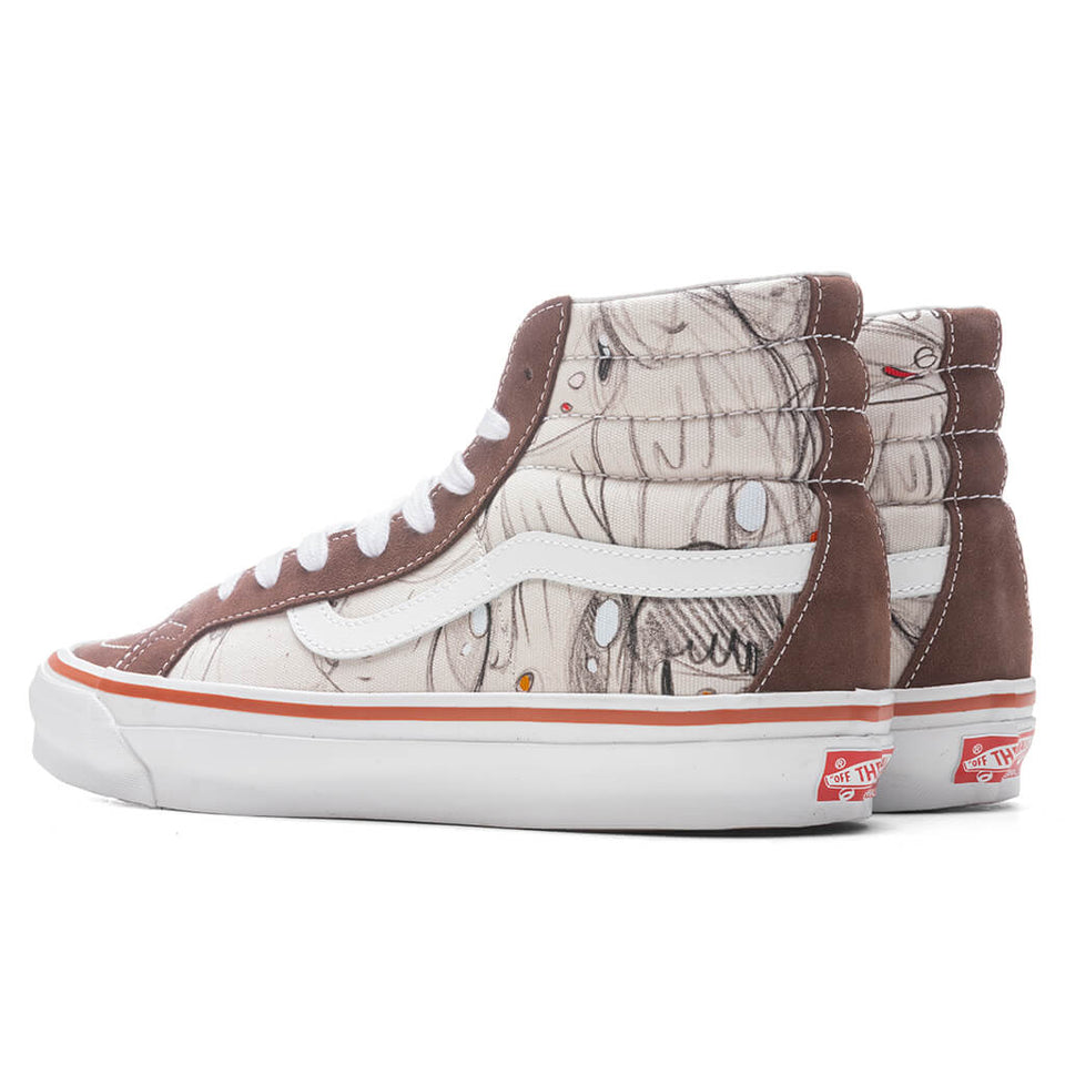 Vans Vault x Javier Calleja OG Sk8-Hi LX - Potting Soil/True White