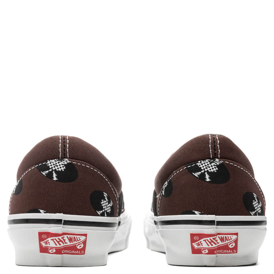 Vans Vault x OG Classic Slip-- Brown/Records