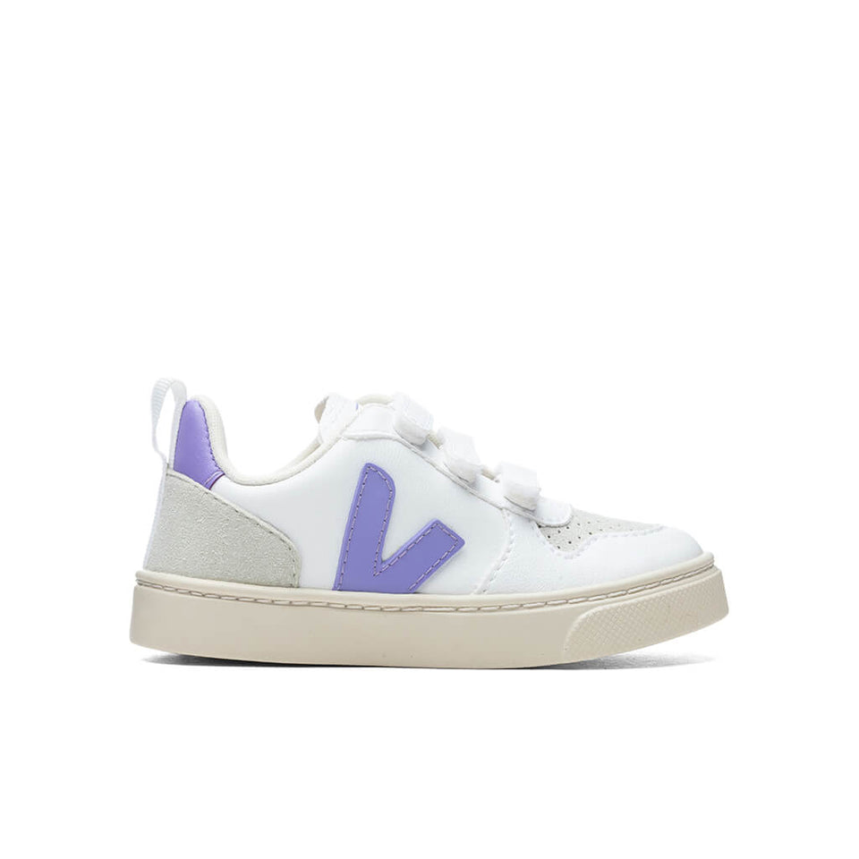 Kid's V-10 Velcro CWL - White/Lavande