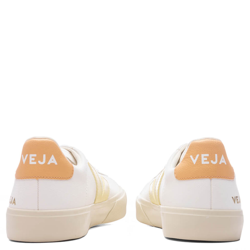 Women's Campo Chromefree Leather - White/Sun Peach