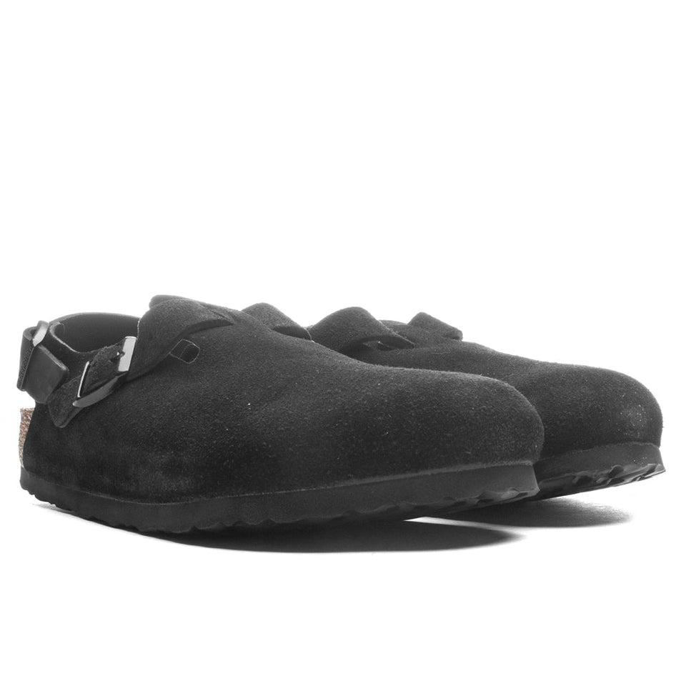 Wide Tokio Suede Leather - Black