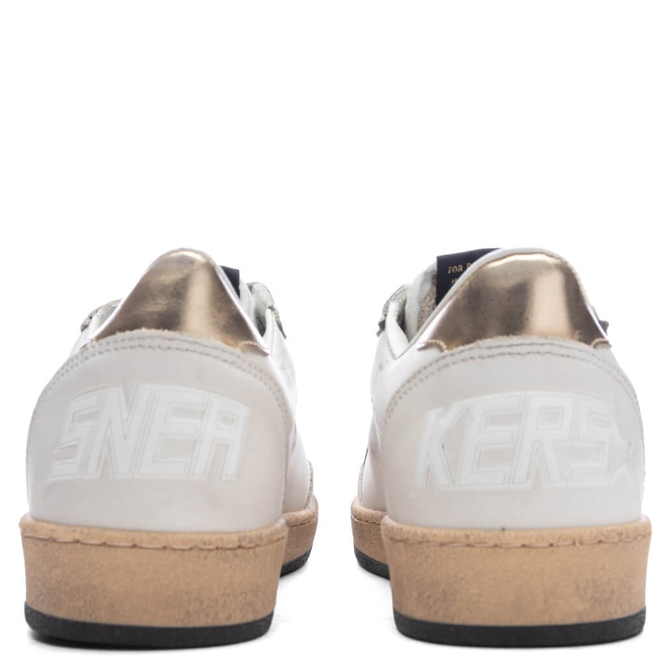 Women's Ball Star Net Sneaker - Milk/Gold