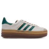 Womens Gazelle Bold - Cream White/Collegiate Green/Magic Beige