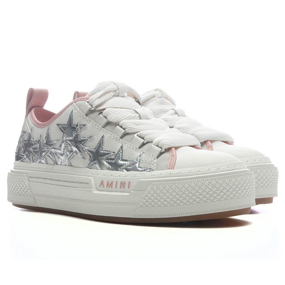 Women's Metallic Stars Court Low - Pink