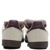 Womens Samba Long Tongue - Cream White/Maroon/Gold Metallic