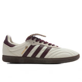 Womens Samba Long Tongue - Cream White/Maroon/Gold Metallic