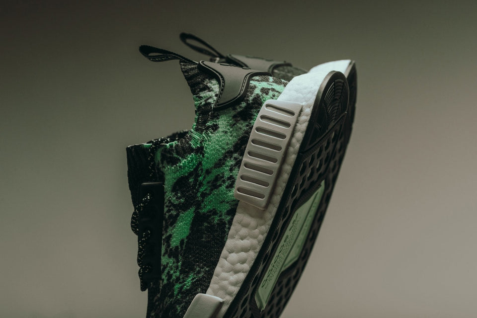NMD_R1 PK 'Green Marble' - Black/White/Green